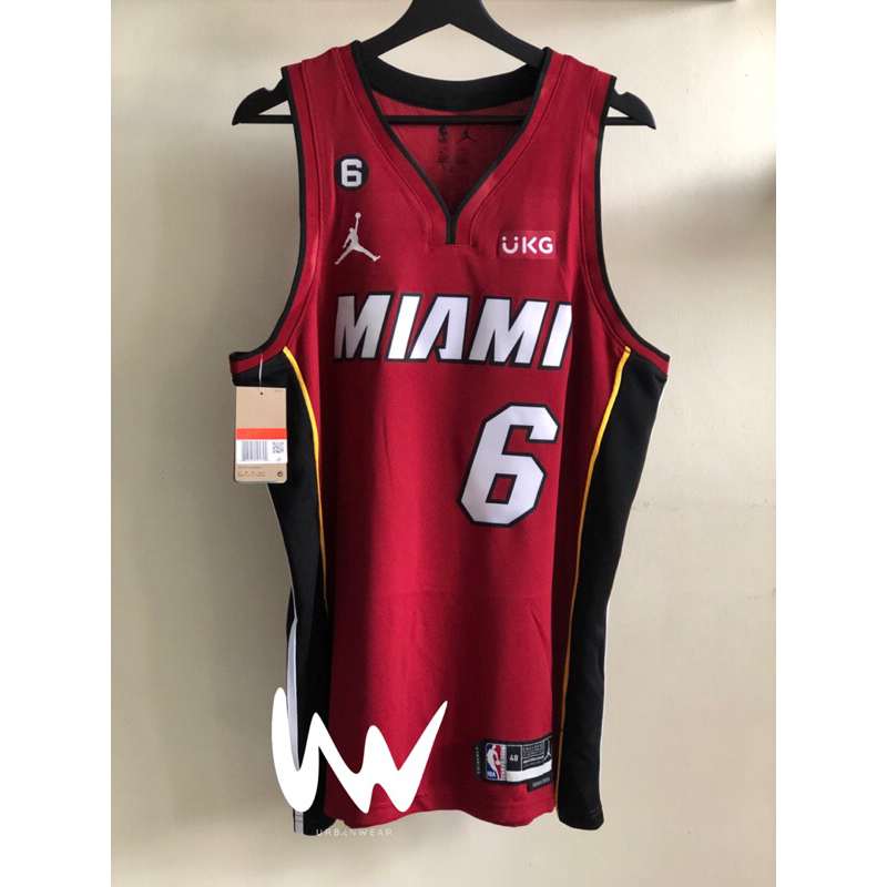 Miami Heat, Lerbron James 6 20222023 Statement Edition Heat Pressed