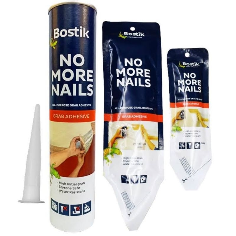 Bostik NO MORE NAILS All Purpose Grab Adhesive With Caulking Gun