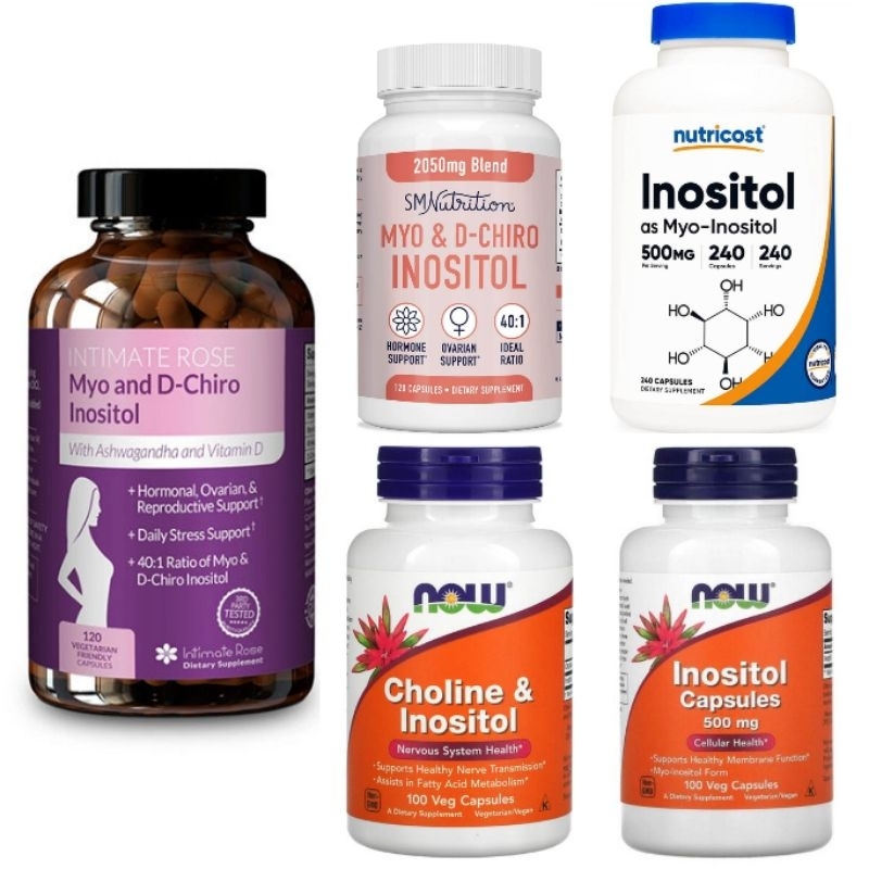 Now Foods Inositol, Choline, MyoInositol & DChiro Inositol for PCOS