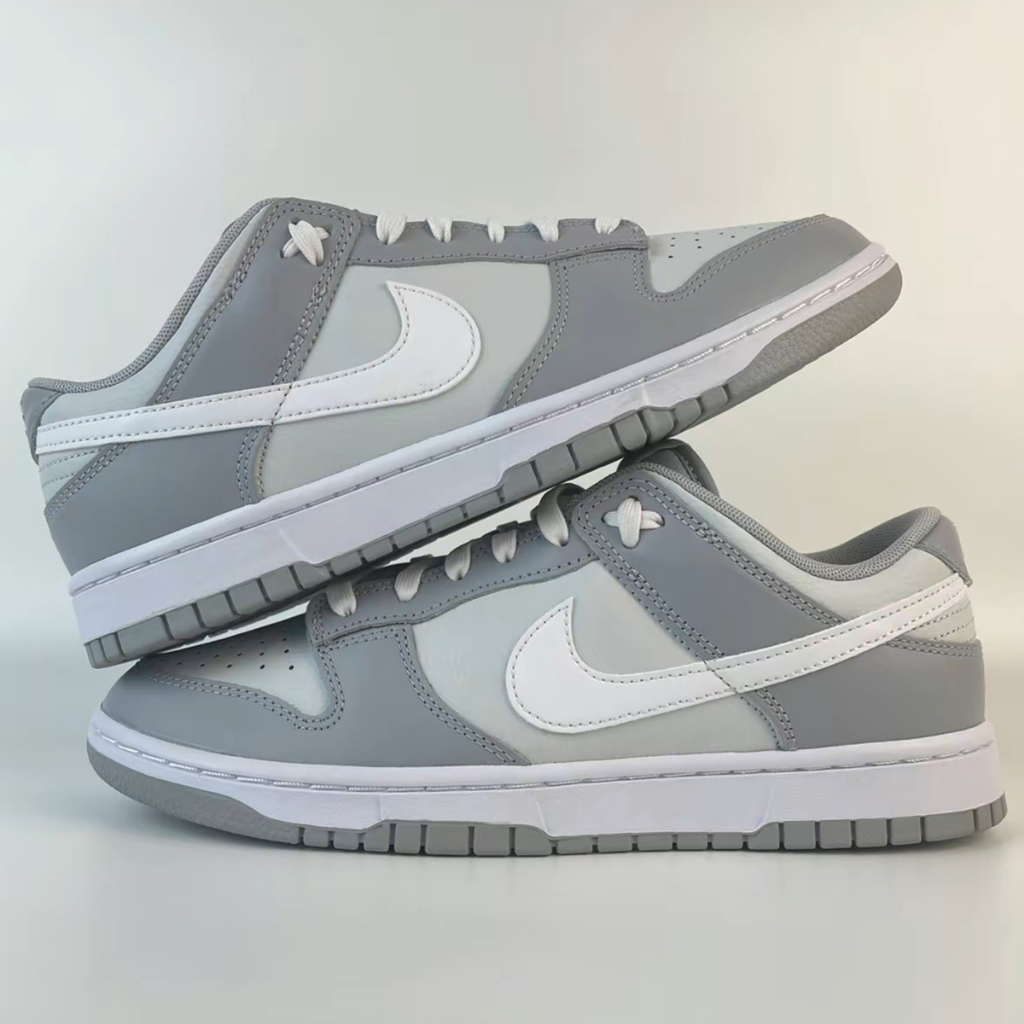 UA Casual Sneakers SB Dunk Low Two Tone Grey Rubber Shoes for Men Sport