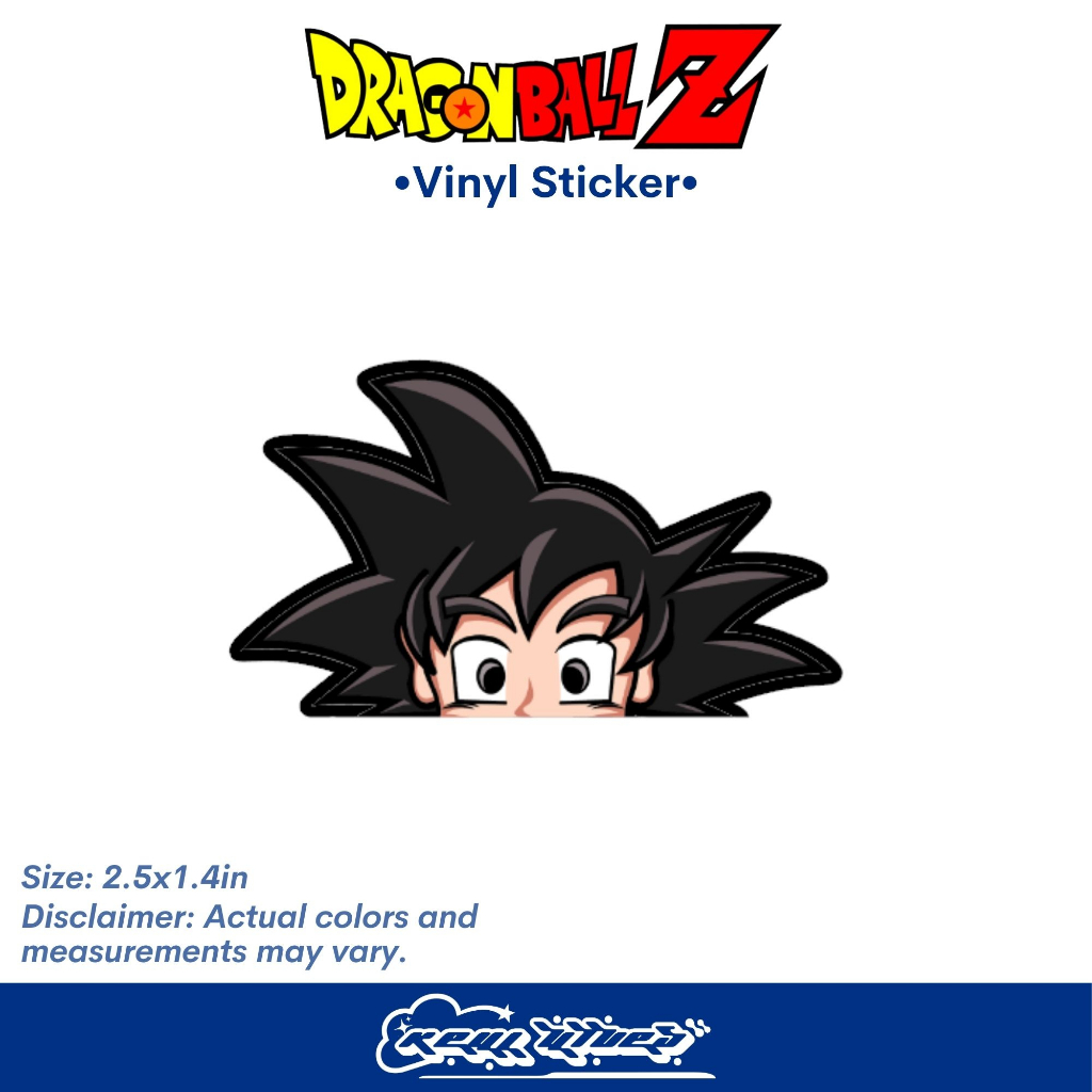Goku Dragon Ball Z Sticker Anime Vinyl Peeker Stickers Waterproof
