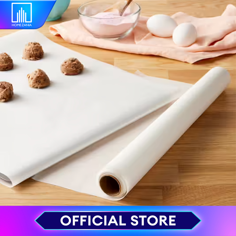 Home Zania 1pc 10M Baking Paper Parchment Paper Rectangle Baking Sheets