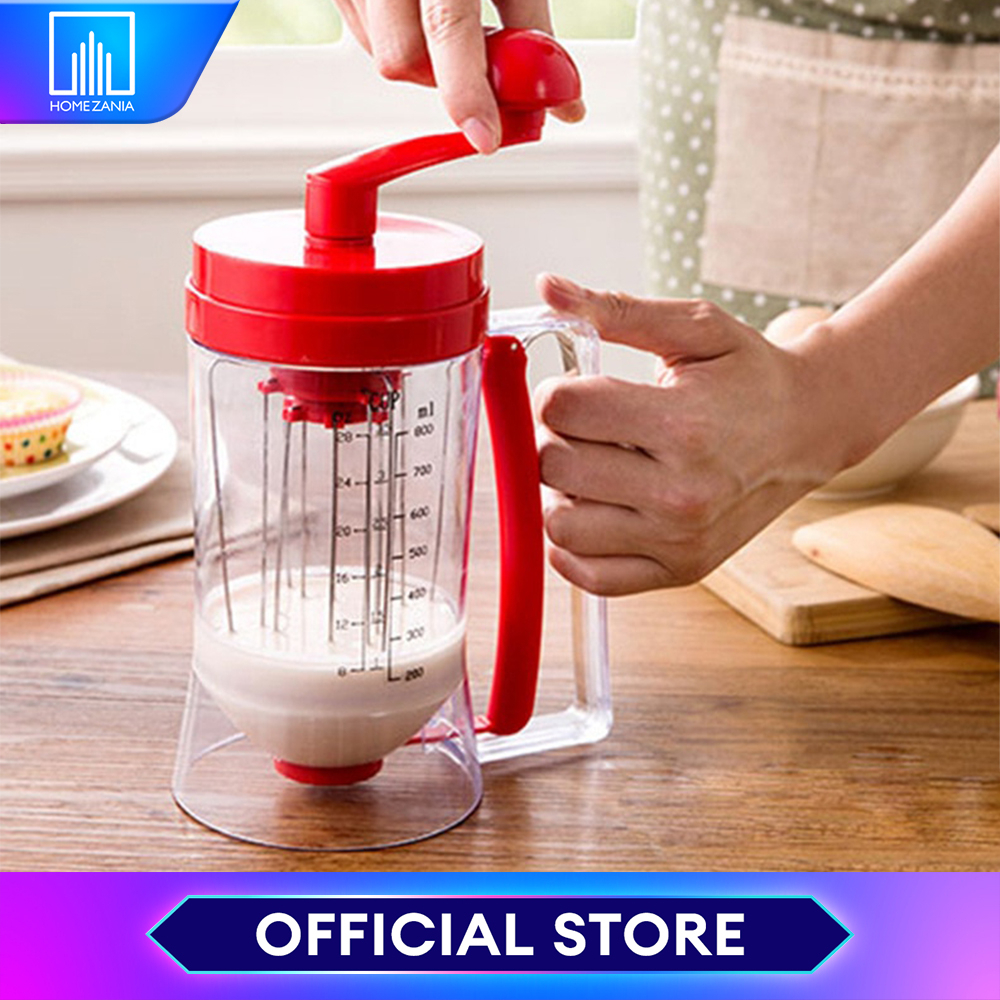 Home Zania Batter Dispenser Handheld Manual Pancake Cupcake Batter