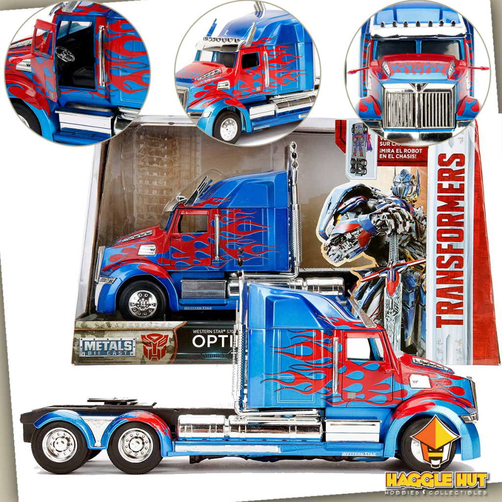 Jada Toys 1 24 Transformers 5 Western Star 5700 Xe Phantom Optimus Prime Hollywood Rides Die