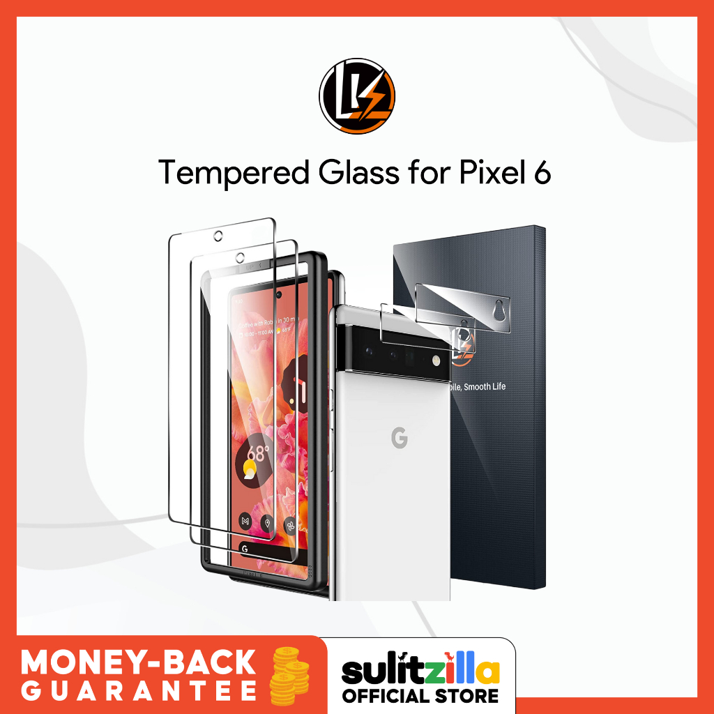 LK Tempered Glass Screen & Camera Protector for Google Pixel 6 (2+2
