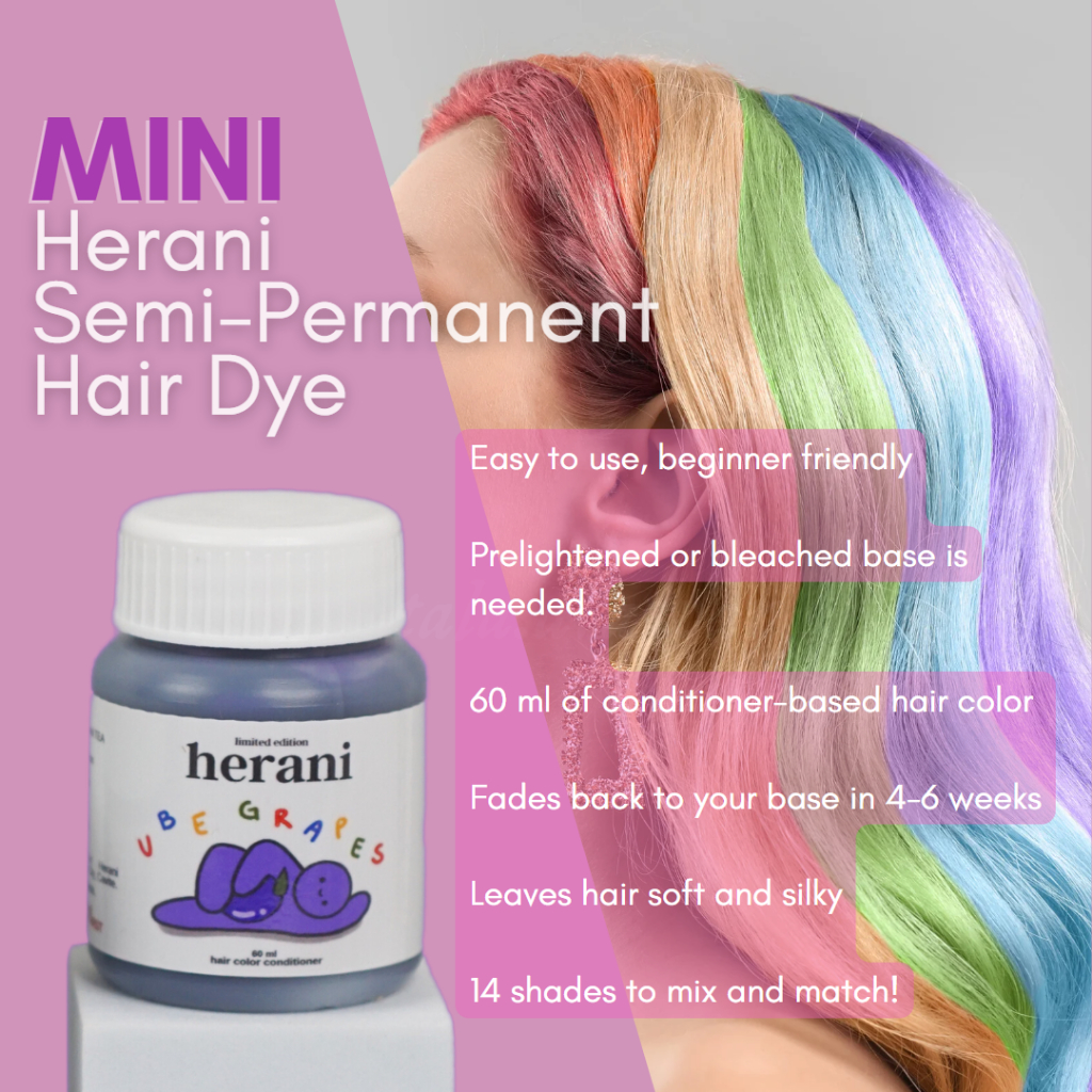 MINI Herani Semi Permanent Hair Dye Conditioner Based Non Damaging Hair