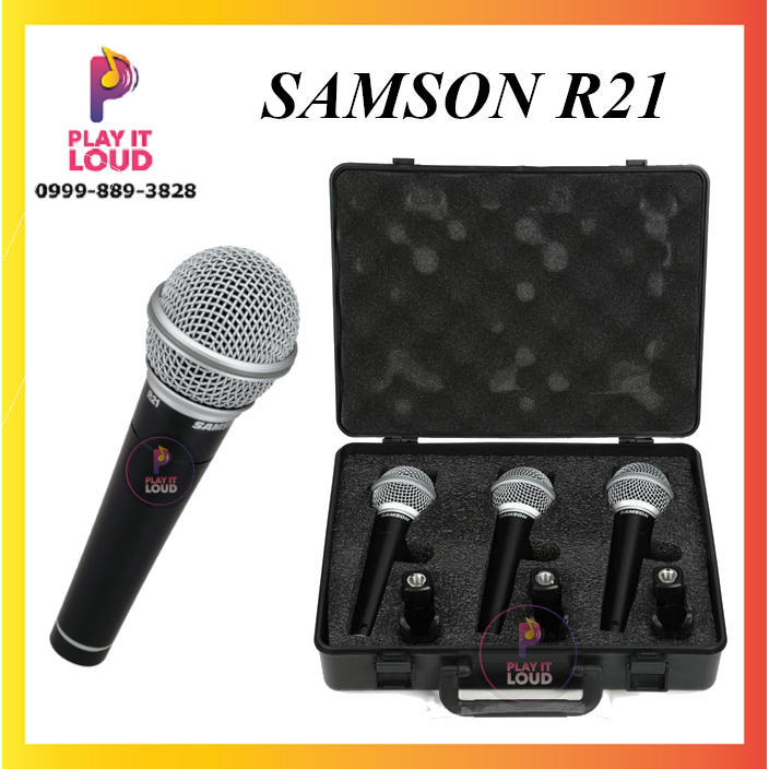 SAMSON R21 DYNAMIC MICROPHONES 3pack Shopee Philippines