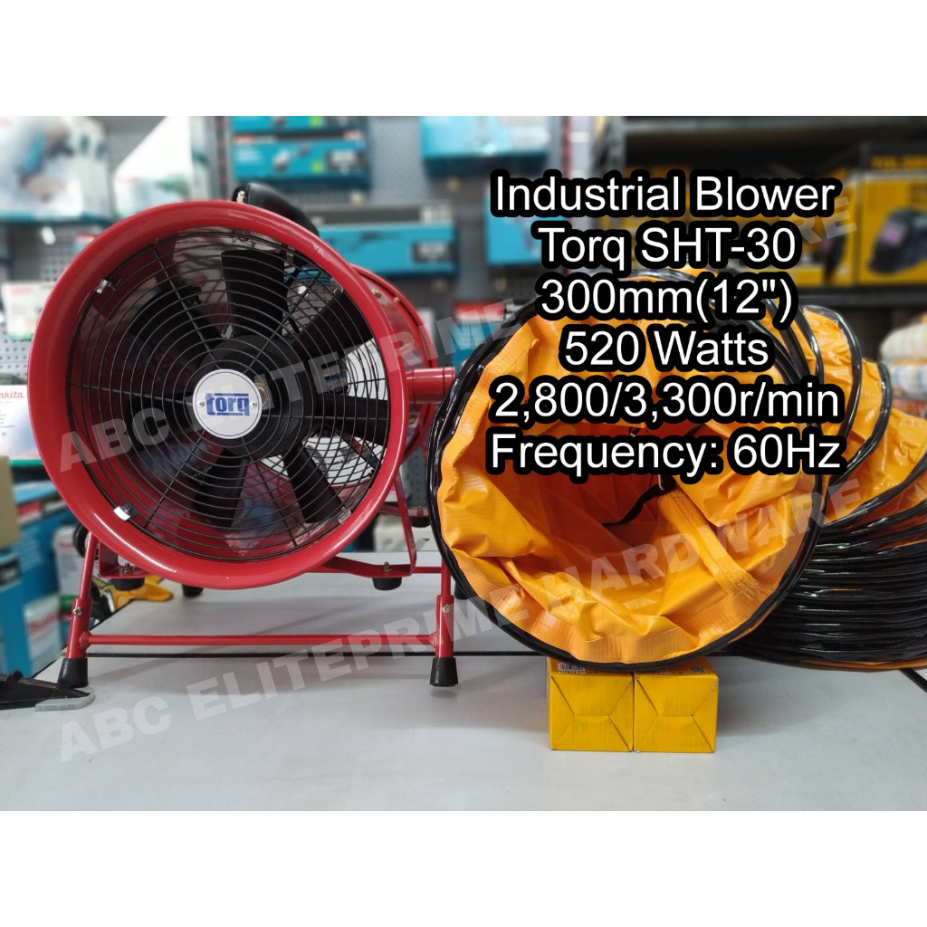 Torq SHT-30 Industrial Portable Propeller Ventilator / Blower 300mm (12 ...