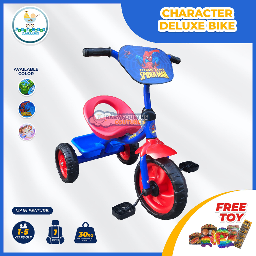 COD Deluxe 3-wheels Mini Bike for Kids with Back Basket for Kids ...