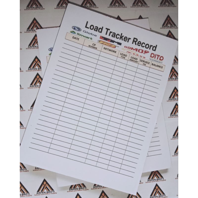 GcashLoadTransaction Record Pad | Shopee Philippines