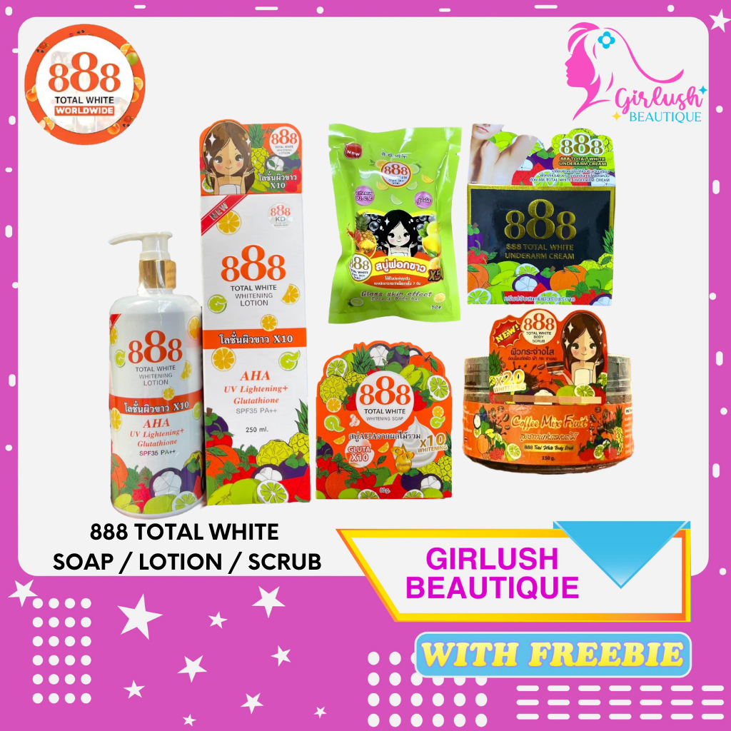 888 Total White | Whitening Soap 80g | Whitening Lotion | Coffee Scrub ...