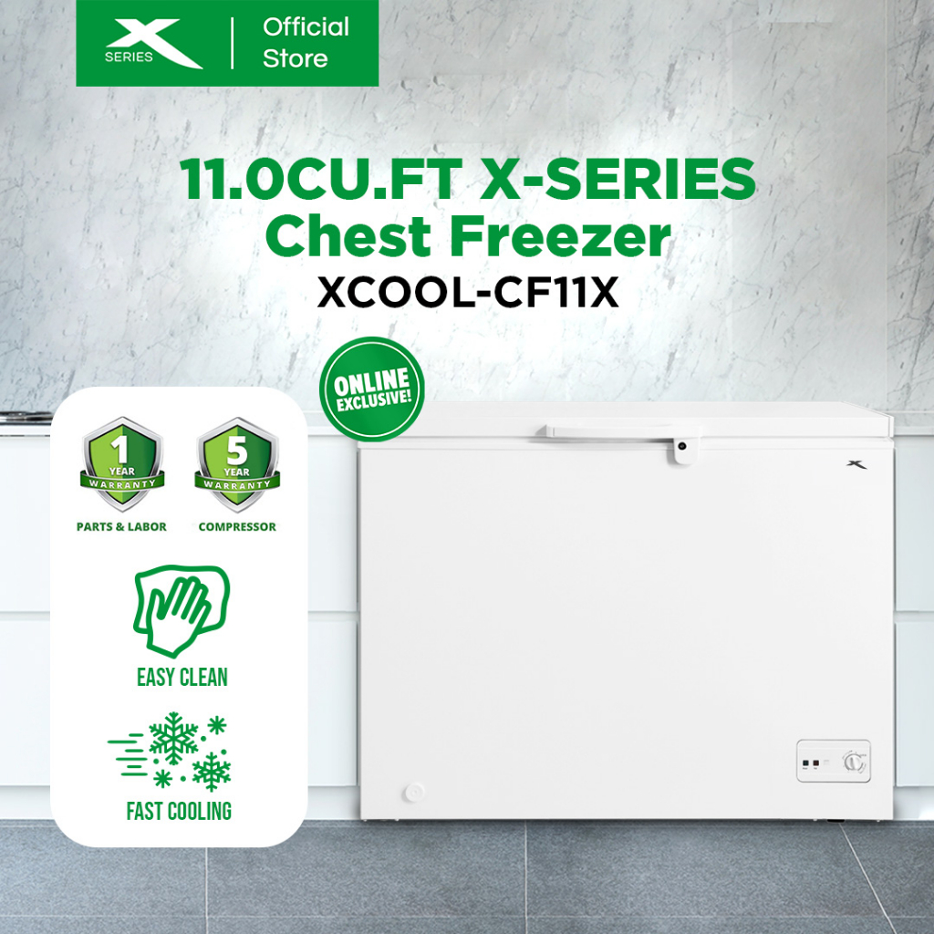 X-SERIES 11 cuft. Chest Freezer Manual Defrost with Lock Handle and ...