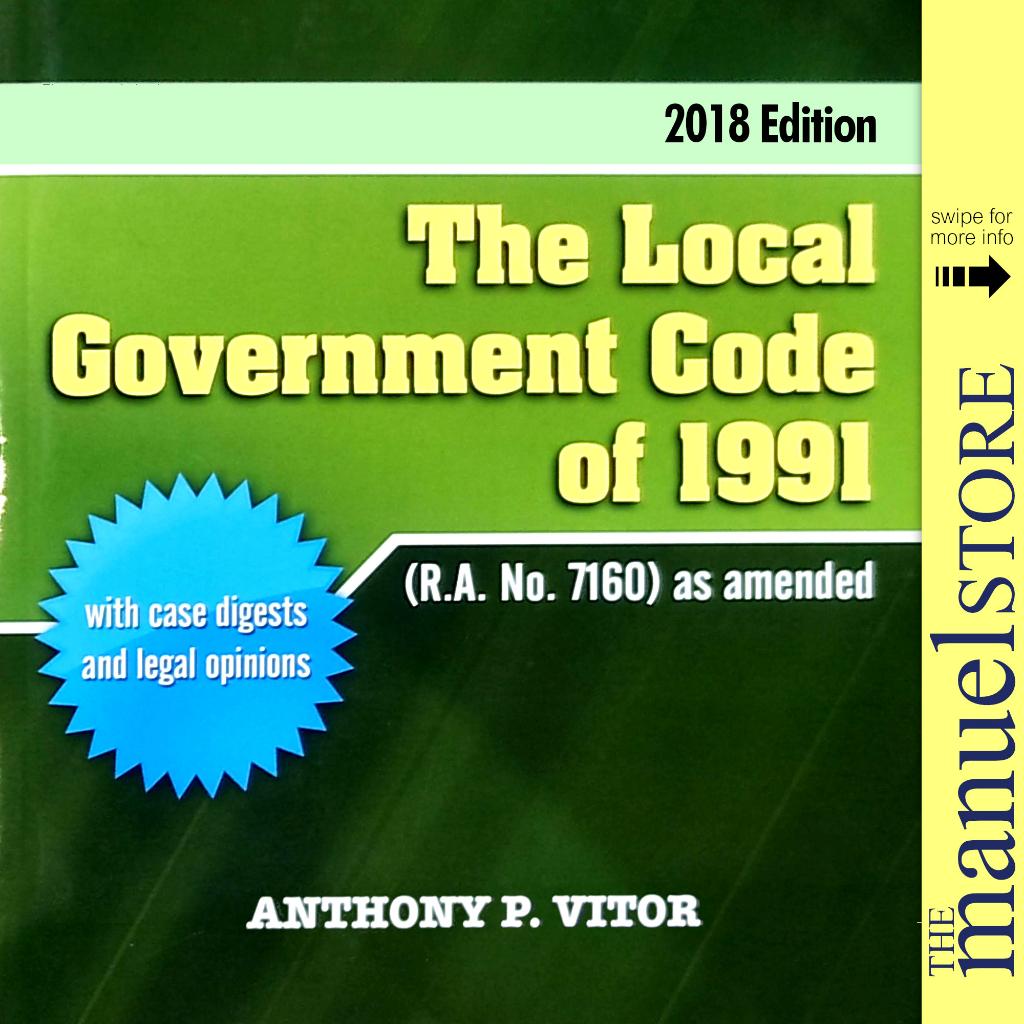 Vitor (2018) The Local Government Code of 1991 RA No. 7160 case