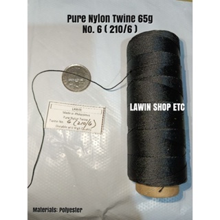 Nylon Cord 1mm - 95m Color Black