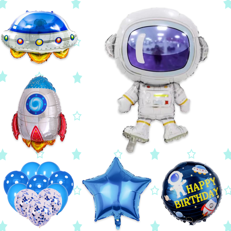 Space Theme Balloons Astronaut Balloon Spacecraft Balloon Space ...