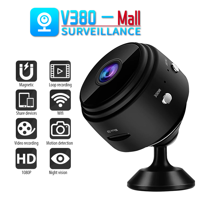 V380 Pro Hidden Small Surveillance Camera Spy Security Camera Connect