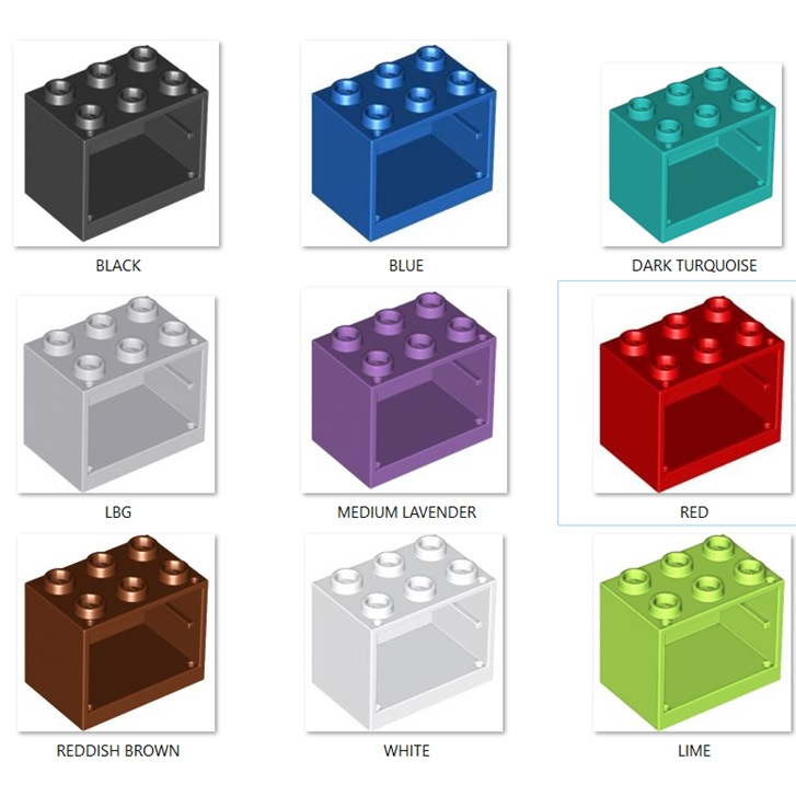 LEGO Part: Container, Cupboard 2x3x2 (sold per piece) | Shopee Philippines