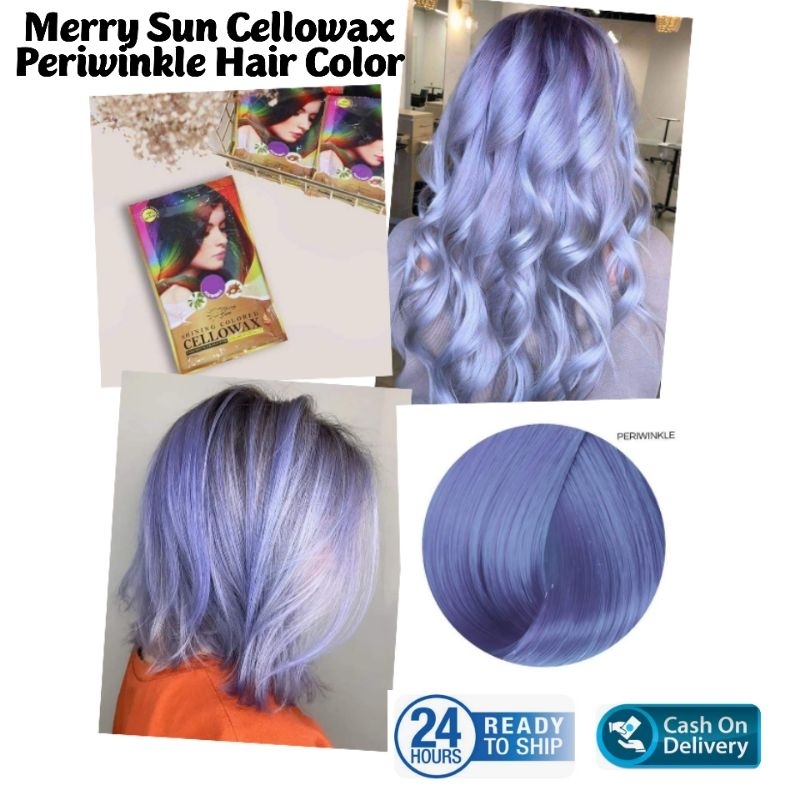 MERRY SUN Periwinkle Hair Color Cellowax (Semi Permanent Hair Dye) 60 ...