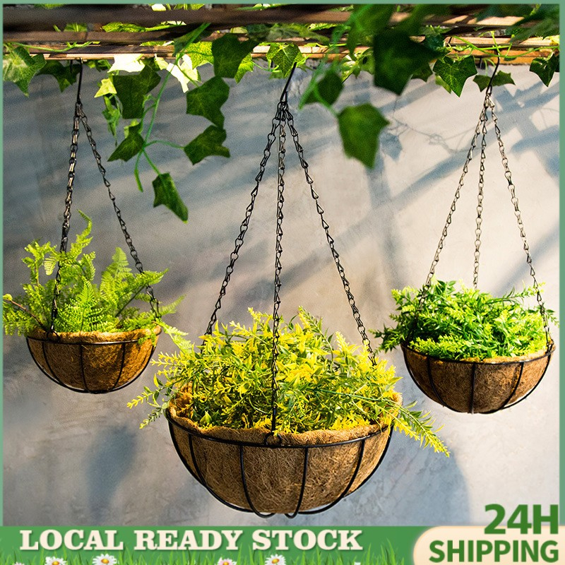 Hanging Basket Flower Pots Coconut Liner Gardening Pot Hanging Pots For