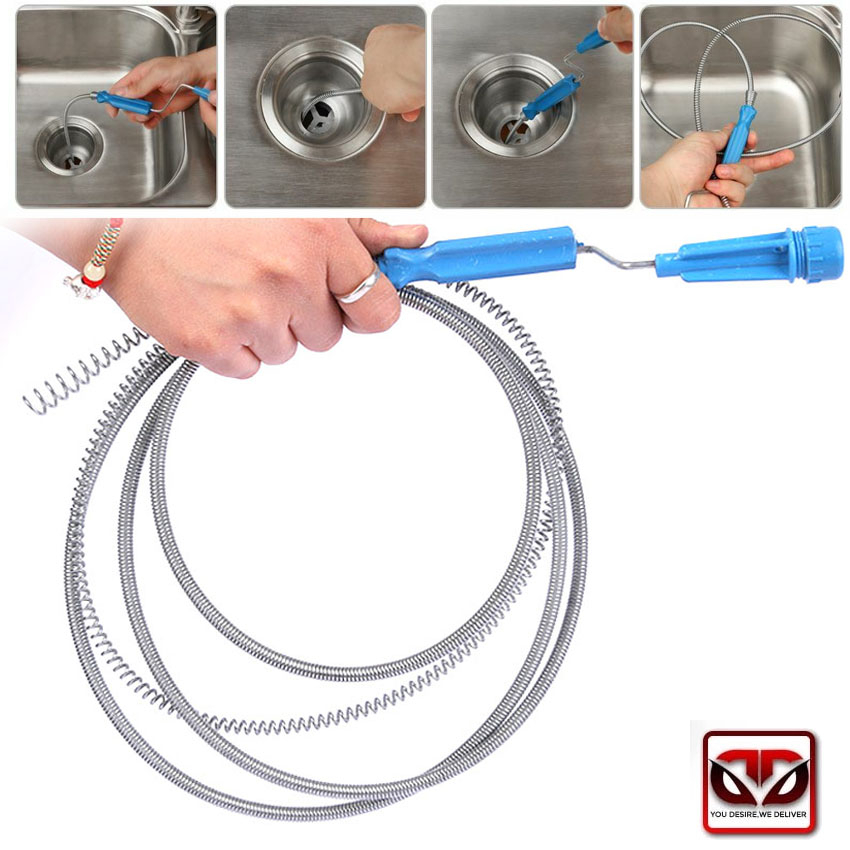 D&D Home Kitchen Pipe Cleaner Tube Dredging Tools Clog Remover Sink