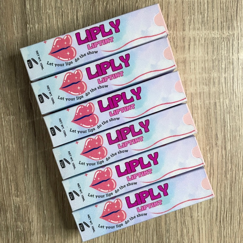 Liptint box and Liptint packaging plastic pouch with backing free ...