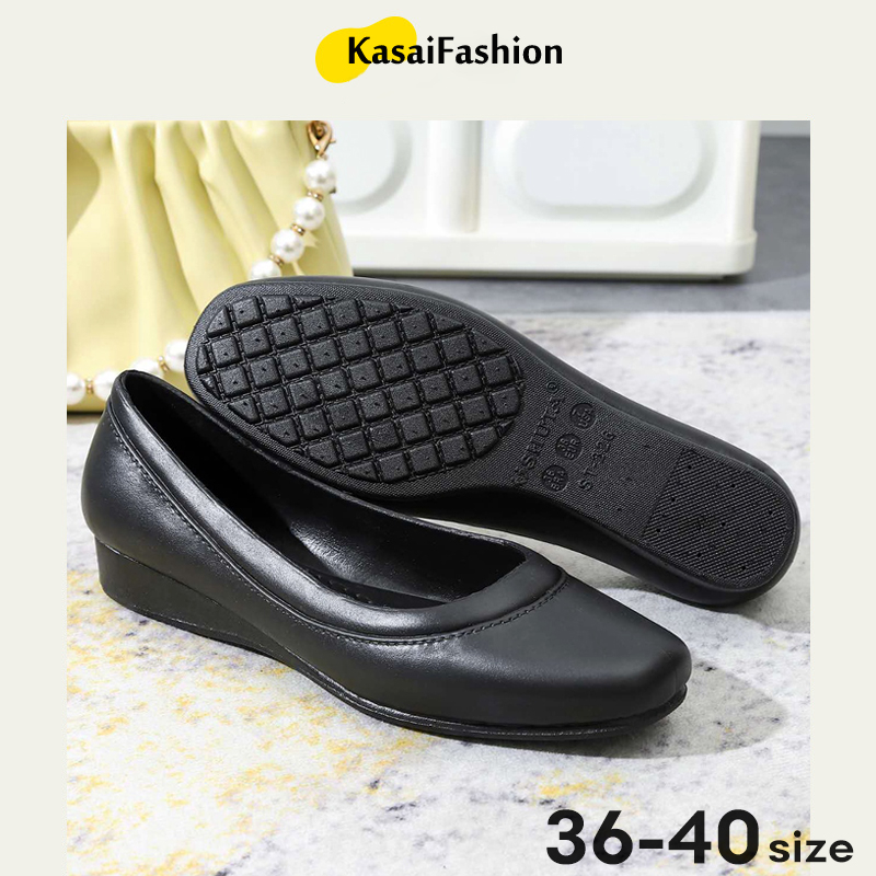 Kasai shuta womens shoes rubber black school office shoes for ladies ...