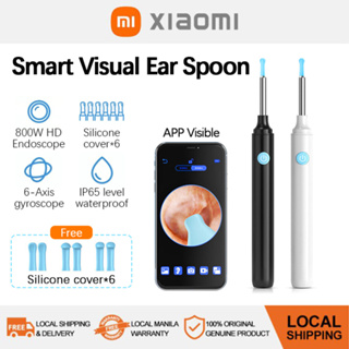 NE3 Ear Wax Removal 3.6mm 1296p HD Wireless Pocket LED Camera Ear Endoscope  with 8 Earwax Cleaner Kit for Kids Adults Available for IOS and  Android.(White)