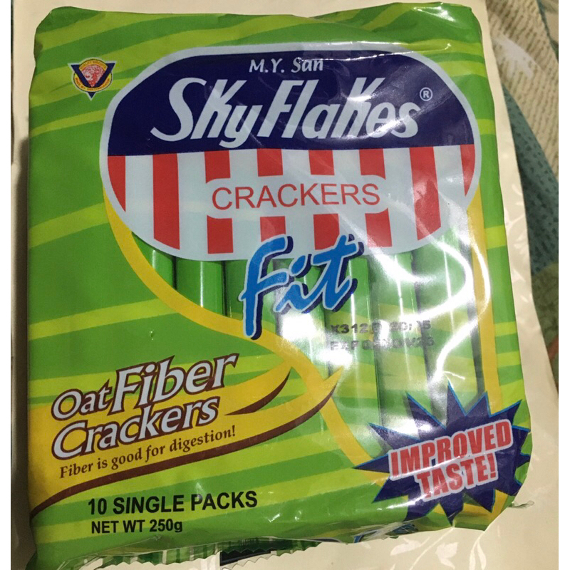 Sky flakes oat fiber crackers 1packx10s Shopee Philippines