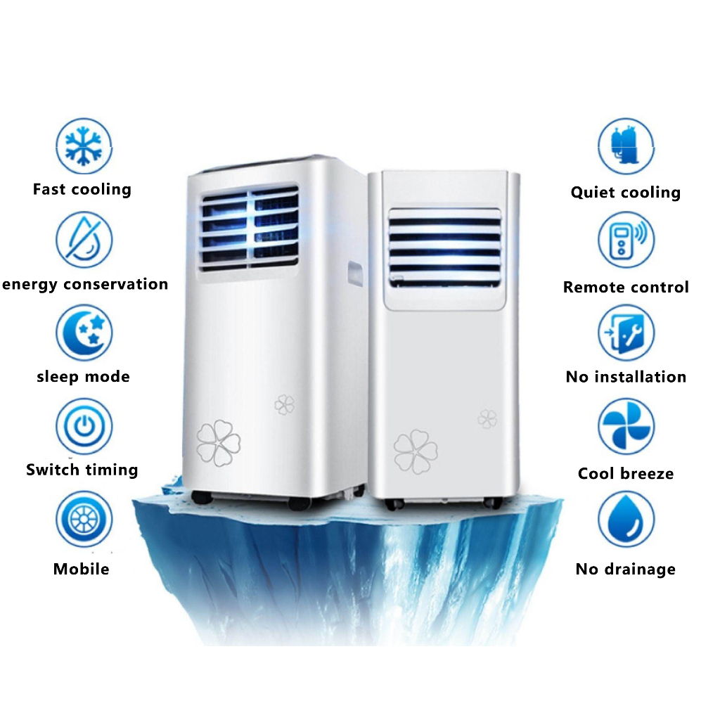 Mobile air conditioner large 1 horsepower fast cooling home compressed ...