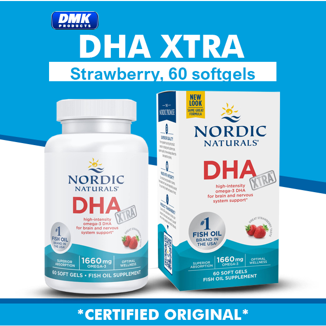 Nordic Naturals DHA Xtra, Strawberry, 1000 mg, 60 Softgels and Prenatal