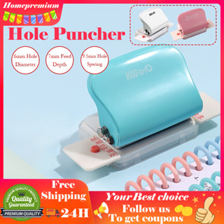 Puncher 6 Hole Puncher Handheld Metal Punchers Binder Hole Planner