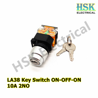 22mm LA38 Series Pushbutton Pushlock Selector Switch Key Switch ...