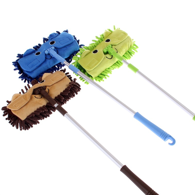 Retractable Children's Mop Cartoon Toy Flat Mop | Shopee Philippines