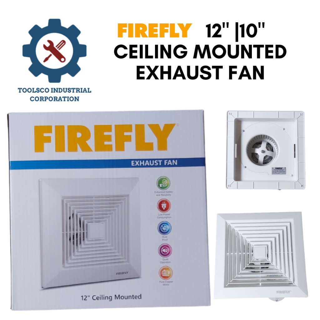 FIREFLY 12" 10" CEILING MOUNTED EXHAUST FAN Shopee Philippines