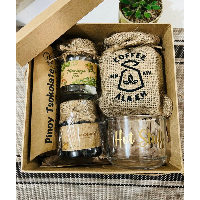 V34 gift set coffee, honey, tableya, tea and cup gift box | Shopee ...