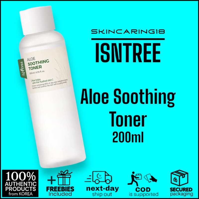 ISNTREE Aloe Soothing Toner 200ml By SkinCaring18 | Shopee Philippines