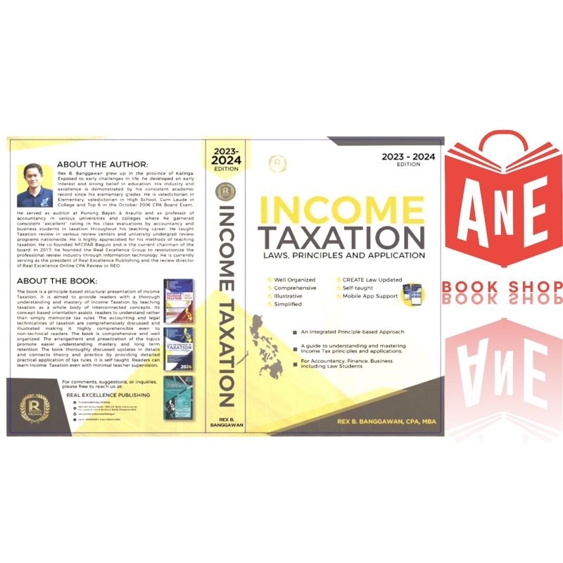 AUTHENTIC 2023-2024 Edition Income Taxation Laws, Principles and ...