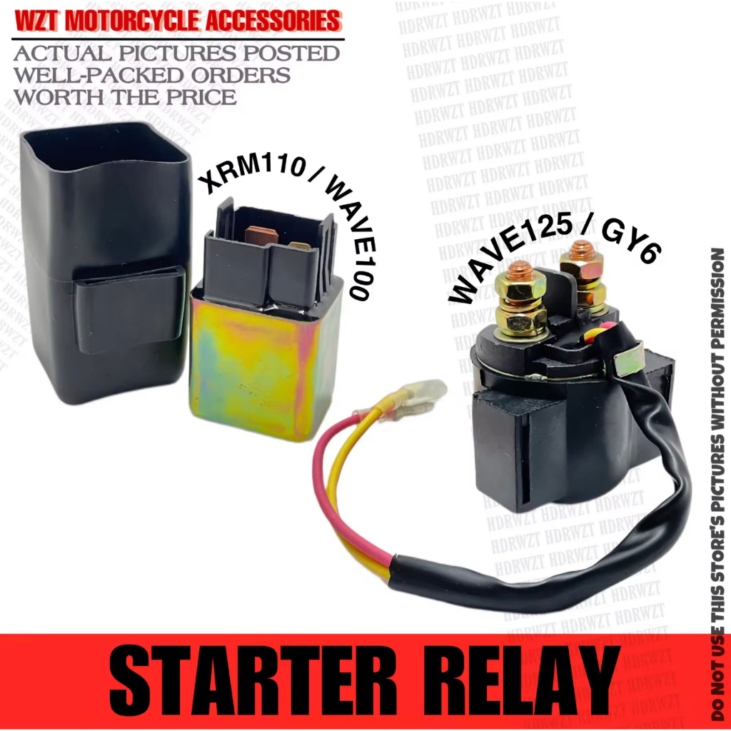CSL HONDA WAVE 125 / GY6 / XRM 110 / WAVE100 STARTER RELAY Shopee