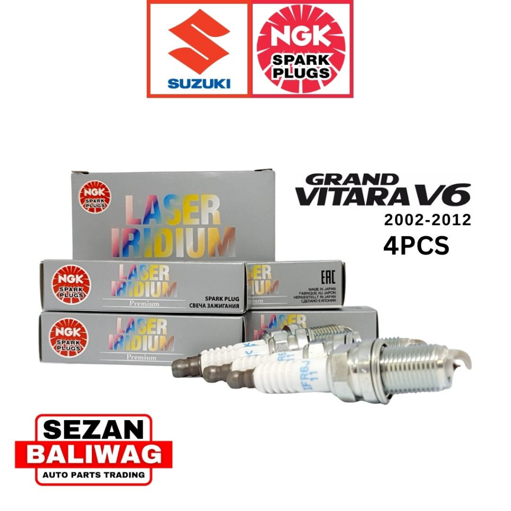 ORIGINAL NGK LASER IRIDIUM SPARK PLUG SET OF 4 SUZUKI GRAND VITARA V6 20022012 IFR6J11
