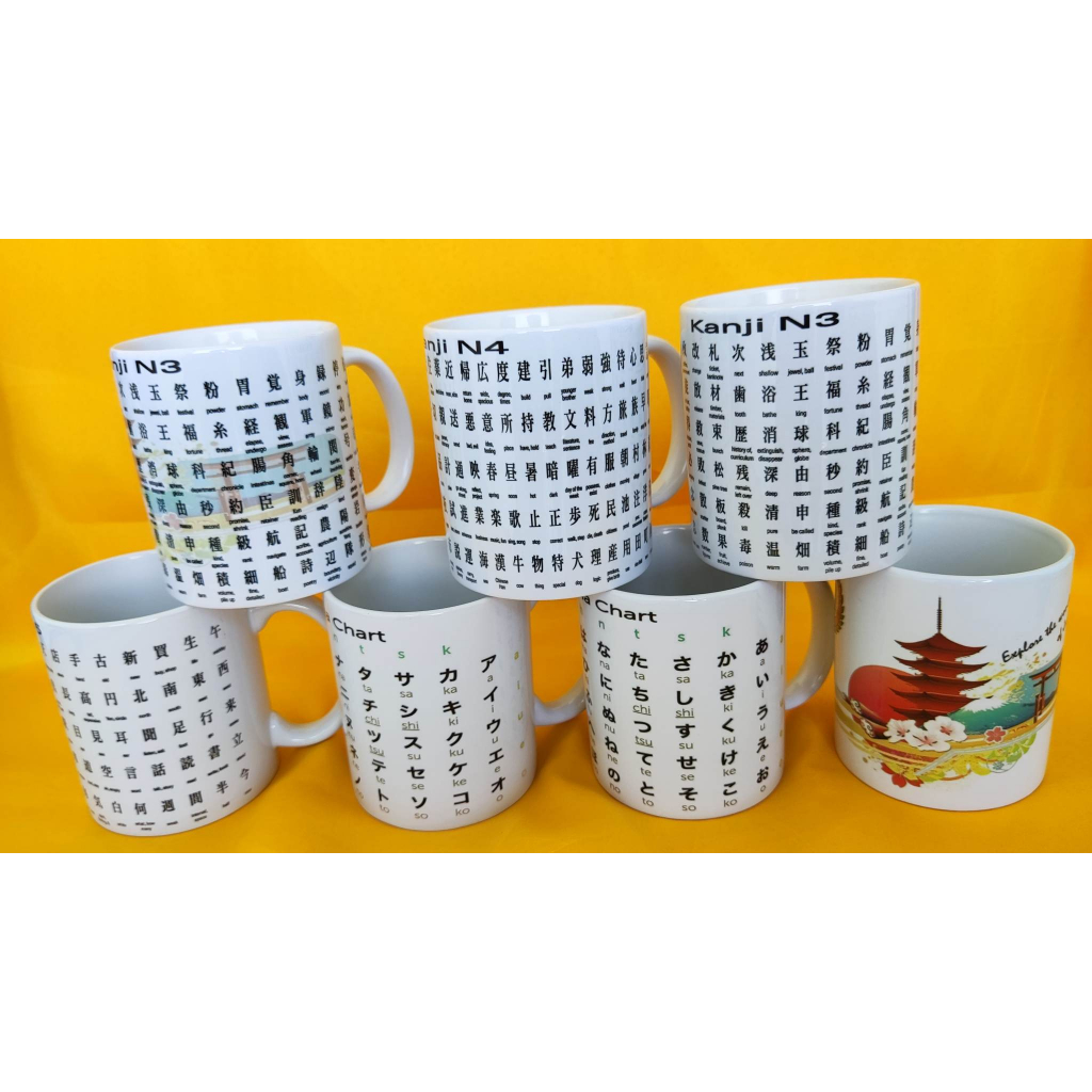 Japanese Kanji Hiragana Katakana Coffee Mug Shopee Philippines