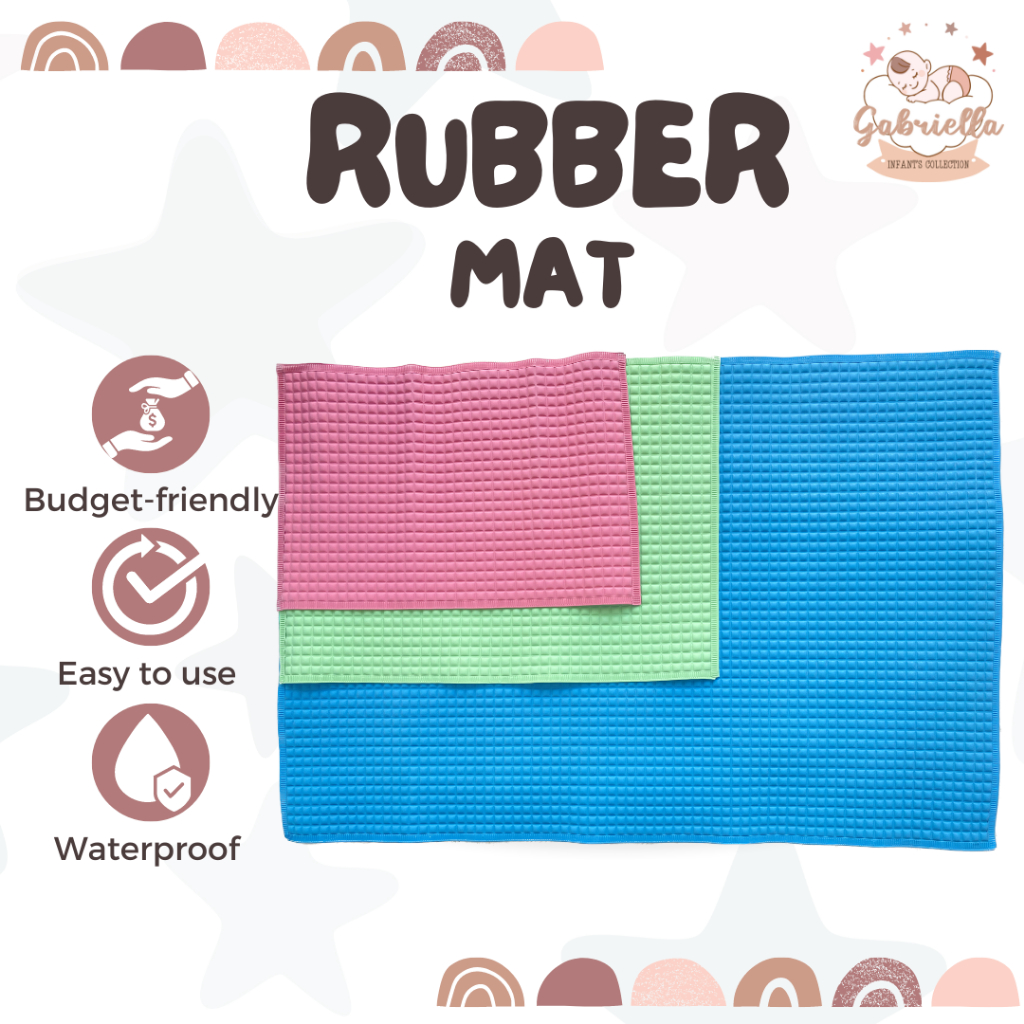 Airfilled Rubber Mat for Bab Cot sheet Changing Pad Mat Newborn Baby