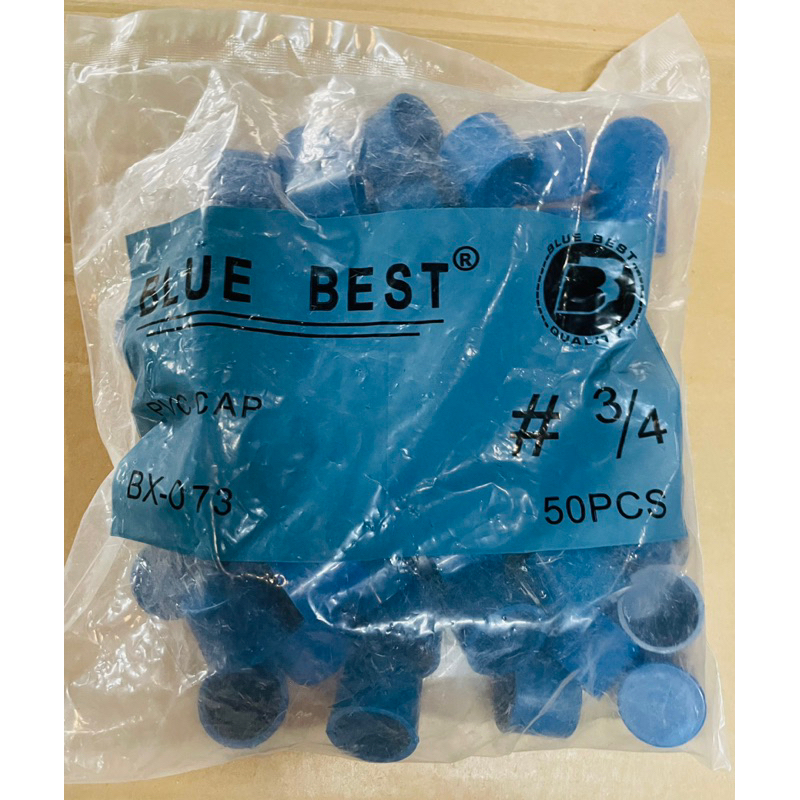 PVC Blue fitting Cap 3/4