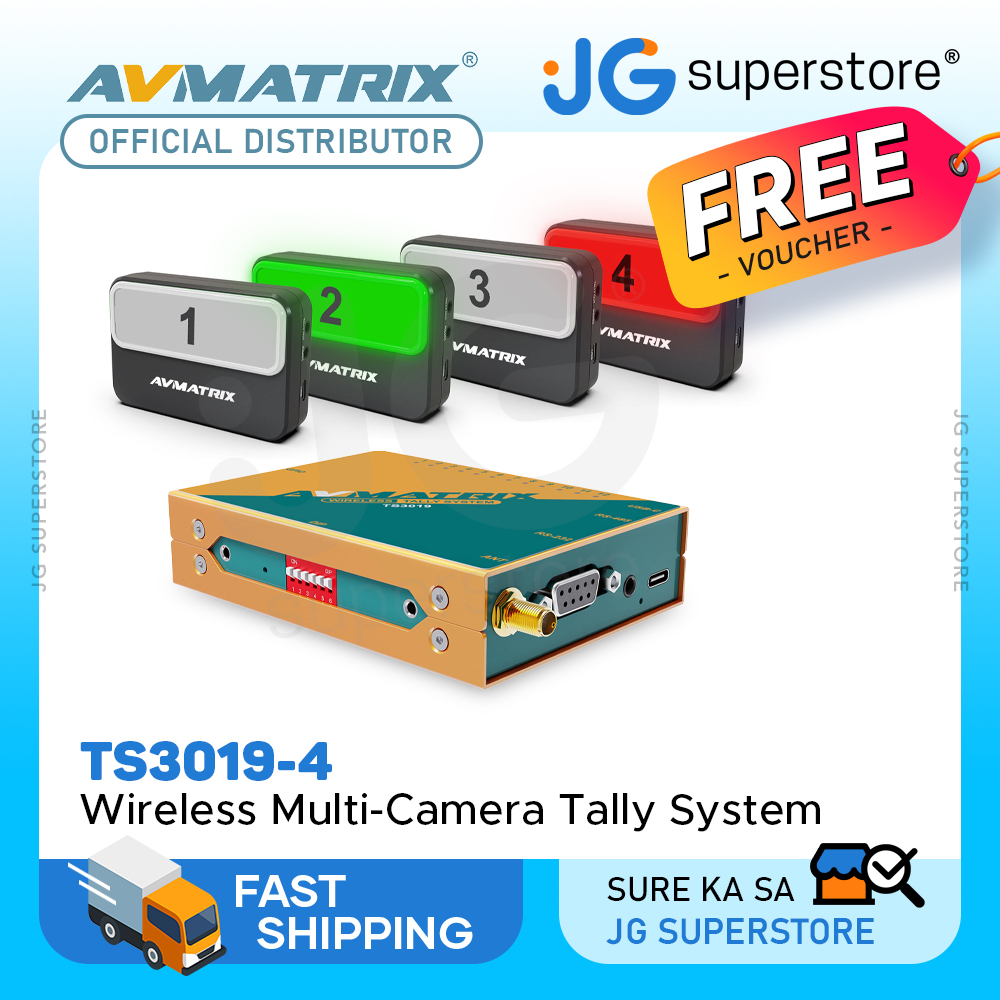 AVMatrix TS30194 Wireless MultiCamera Tally Light System w/ 200m