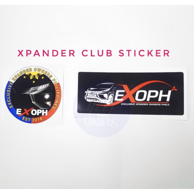 Xpander Club Sticker Set (Reflective) | Shopee Philippines