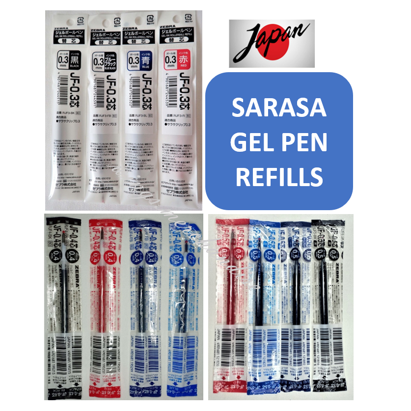 Zebra Sarasa Clip Japan Gel Pens Refills Shopee Philippines