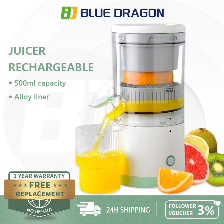 BD Portable Juicer Blender Electric Wireless Citrus Juicer Orange