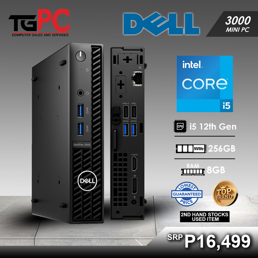 Mini PC Dell Optiplex 3060 Micro - i5-8500T, 8Go Ram, 240Go SSD