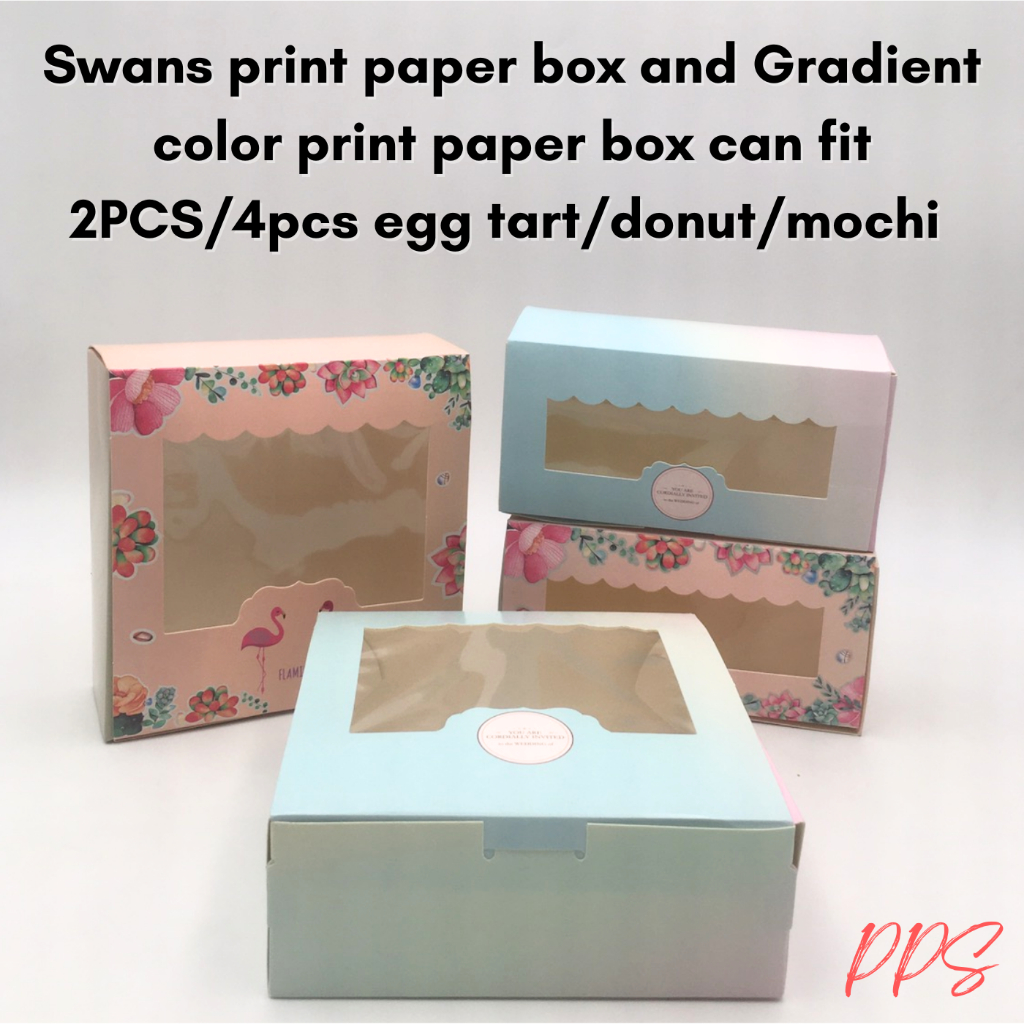 Egg Yolk Box Cupcakes Boxes Printed Design Wedding/Birthday home party