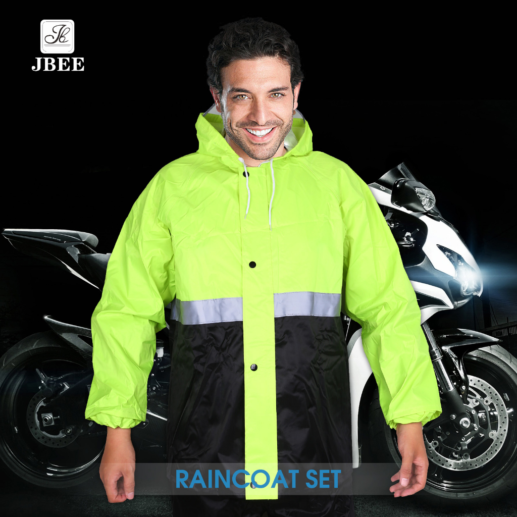JBEE F0963 New Fashion Raincoat Set Universal Riding Rain Takeaway ...