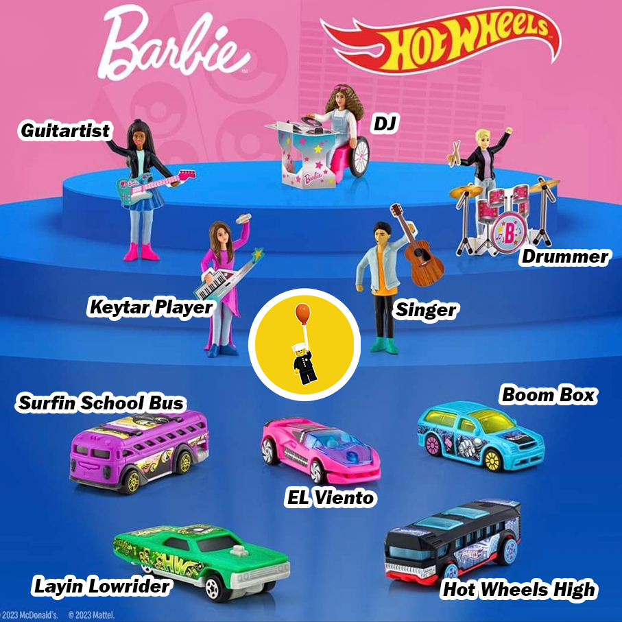 2023 HOT WHEELS Happy Meal Toys